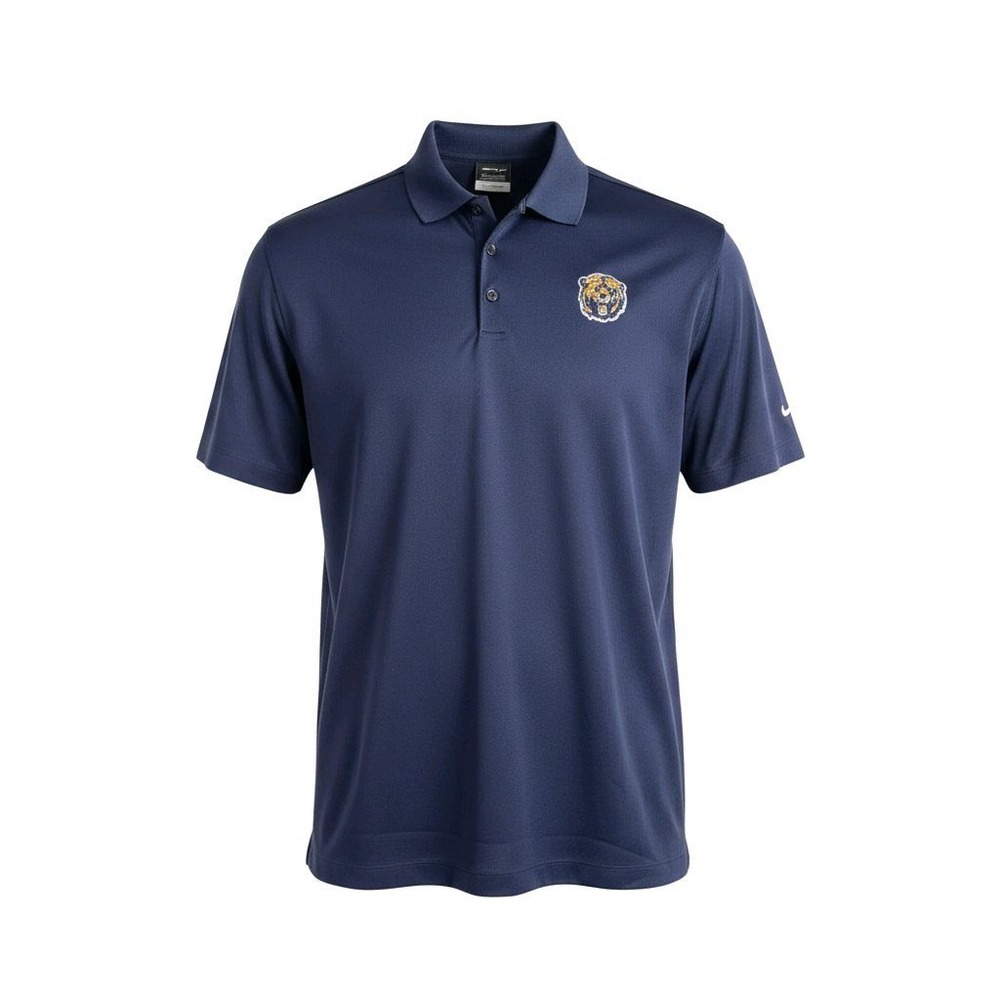Nike Golf Wyandotte HS  Bears Polo Shirt Mens XXL Navy Blue Dri-FIT Short Sleeve